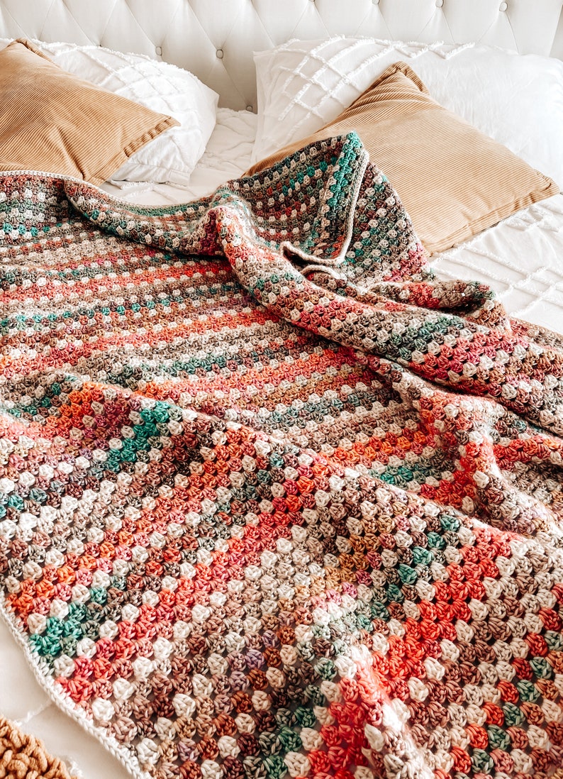 Autumn Breeze Blanket Crochet Pattern