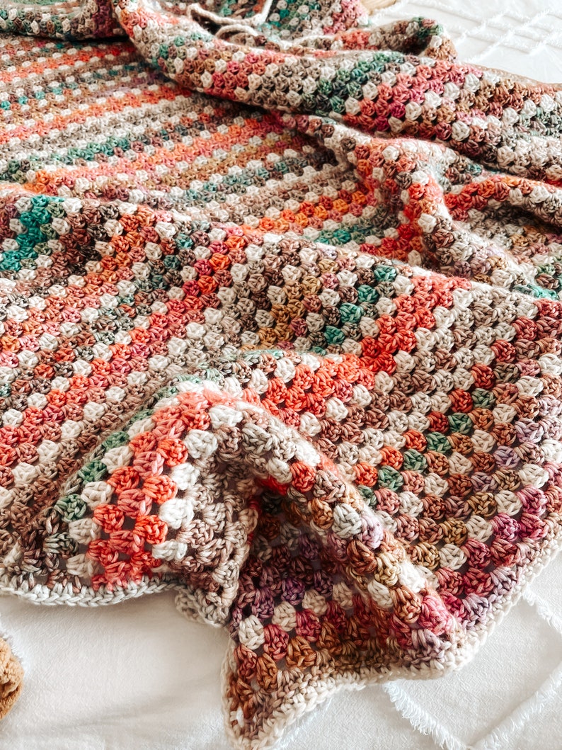Autumn Breeze Blanket Crochet Pattern