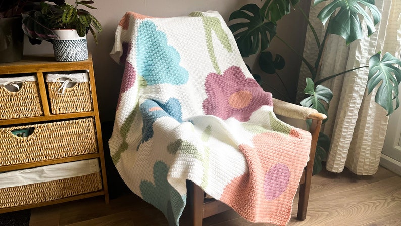 Blossom Serenity Blanket Crochet Pattern