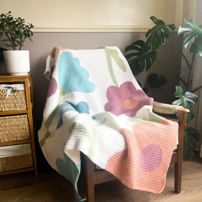 Blossom Serenity Blanket Crochet Pattern