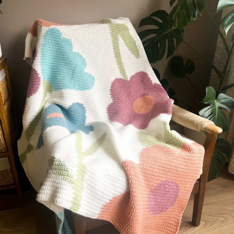 Blossom Serenity Blanket Crochet Pattern