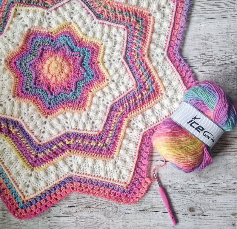 Star Blanket Crochet Pattern