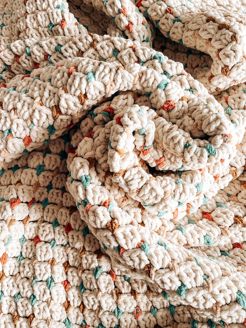 Tranquil Waves Blanket Crochet Pattern
