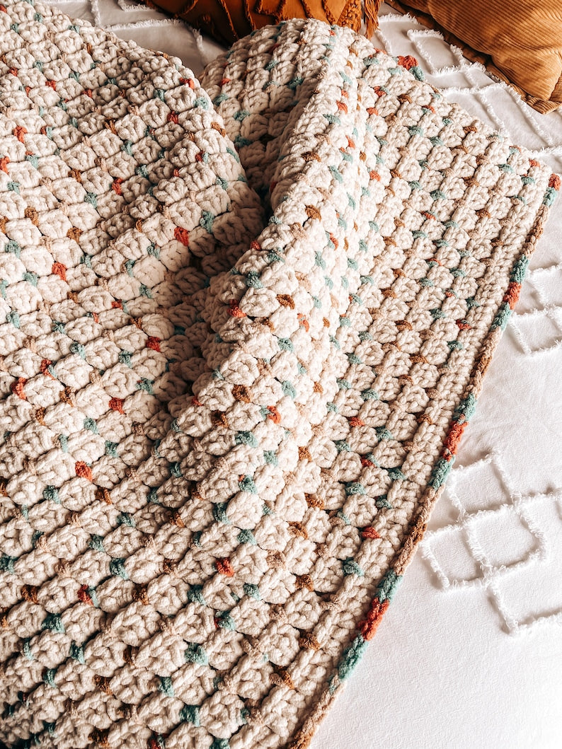 Tranquil Waves Blanket Crochet Pattern