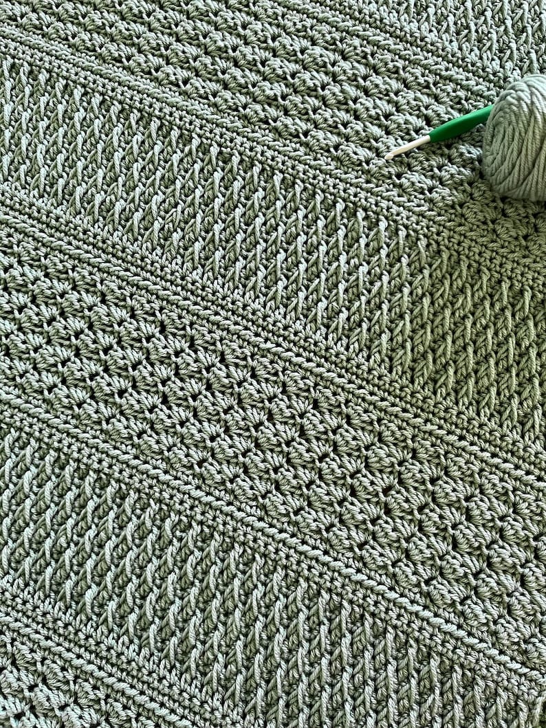 Forest Blanket Crochet Pattern