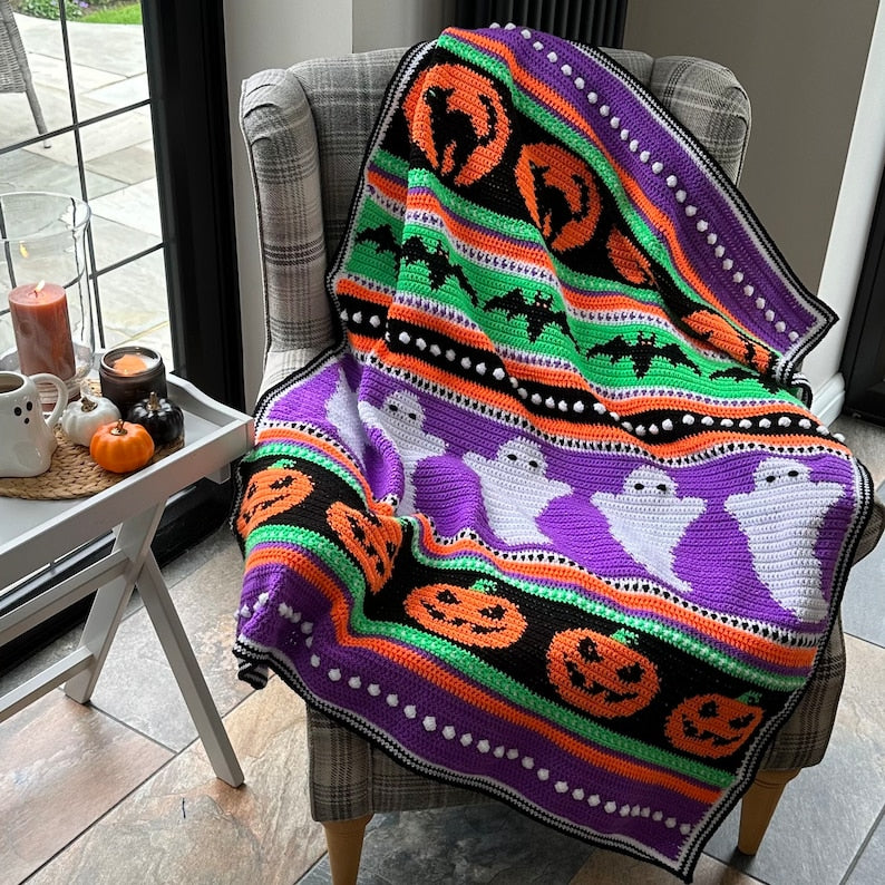 Halloween Blanket Crochet Pattern