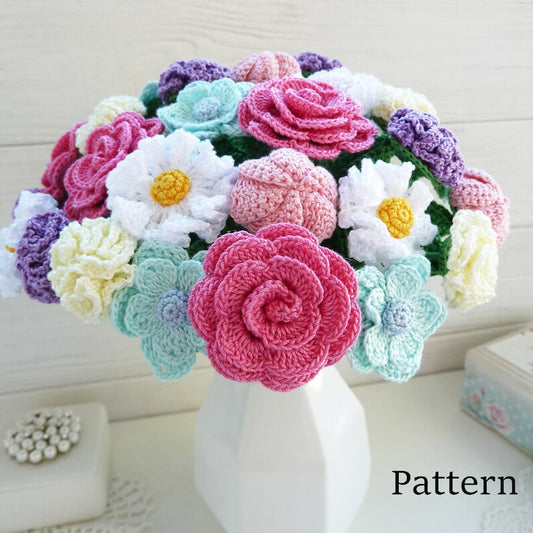 Bouquet Flower Crochet PATTERN