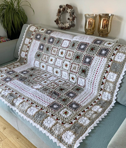 Frosted Gleam Blanket Crochet Pattern