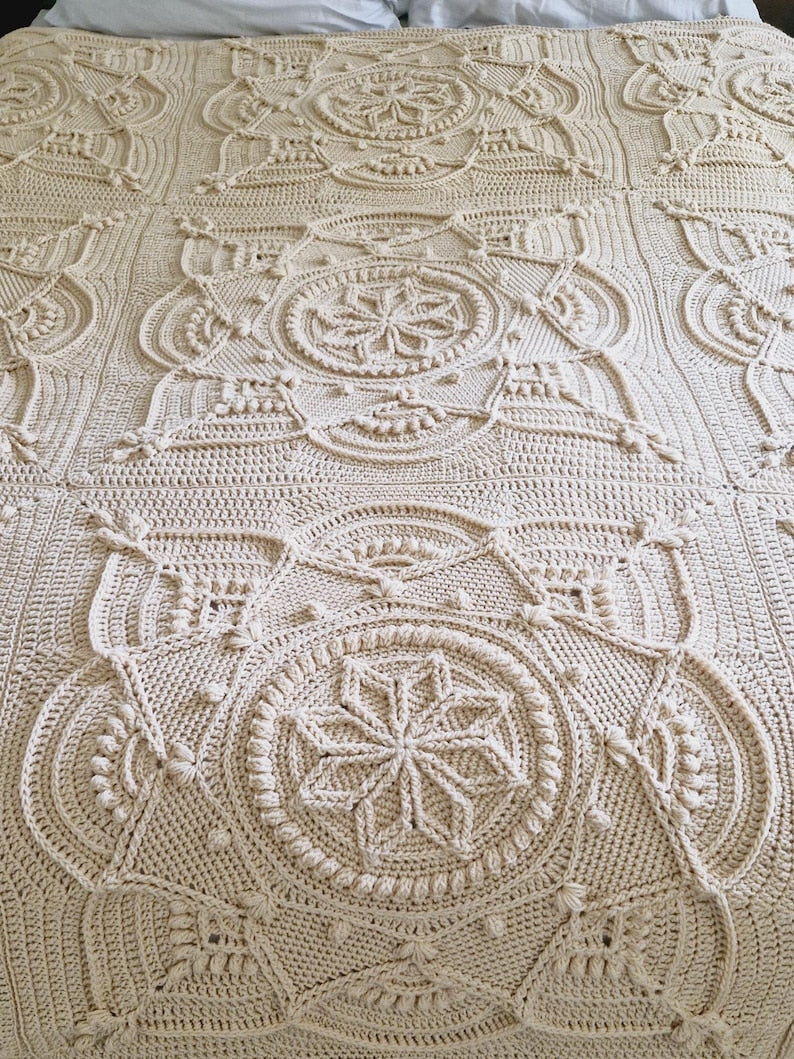 Starflower Blanket Crochet Pattern