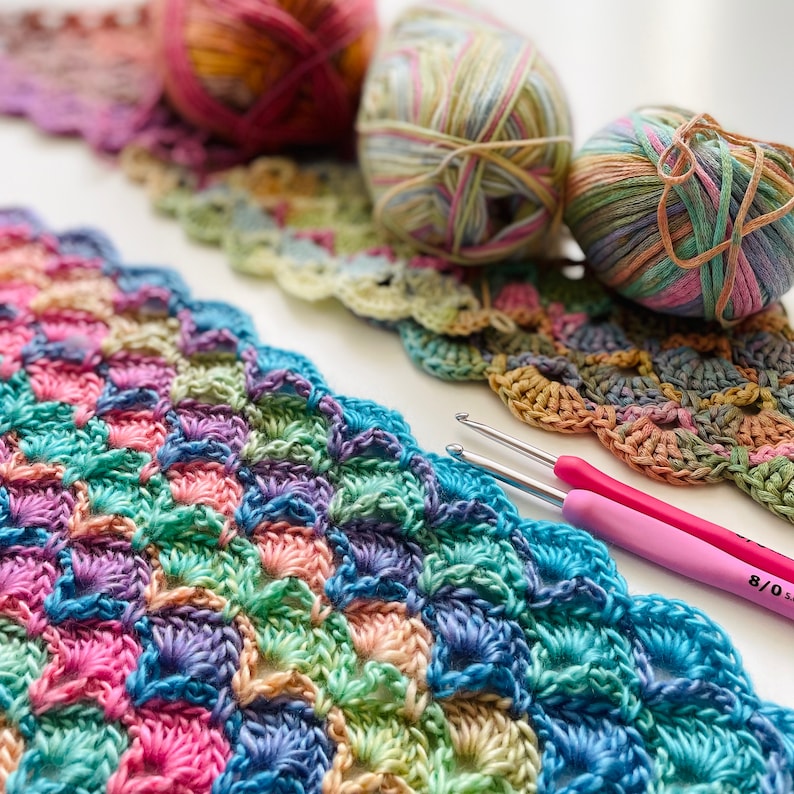 Shell Dreams Blanket Crochet Pattern