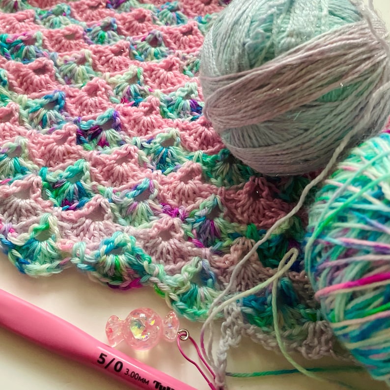 Shell Dreams Blanket Crochet Pattern