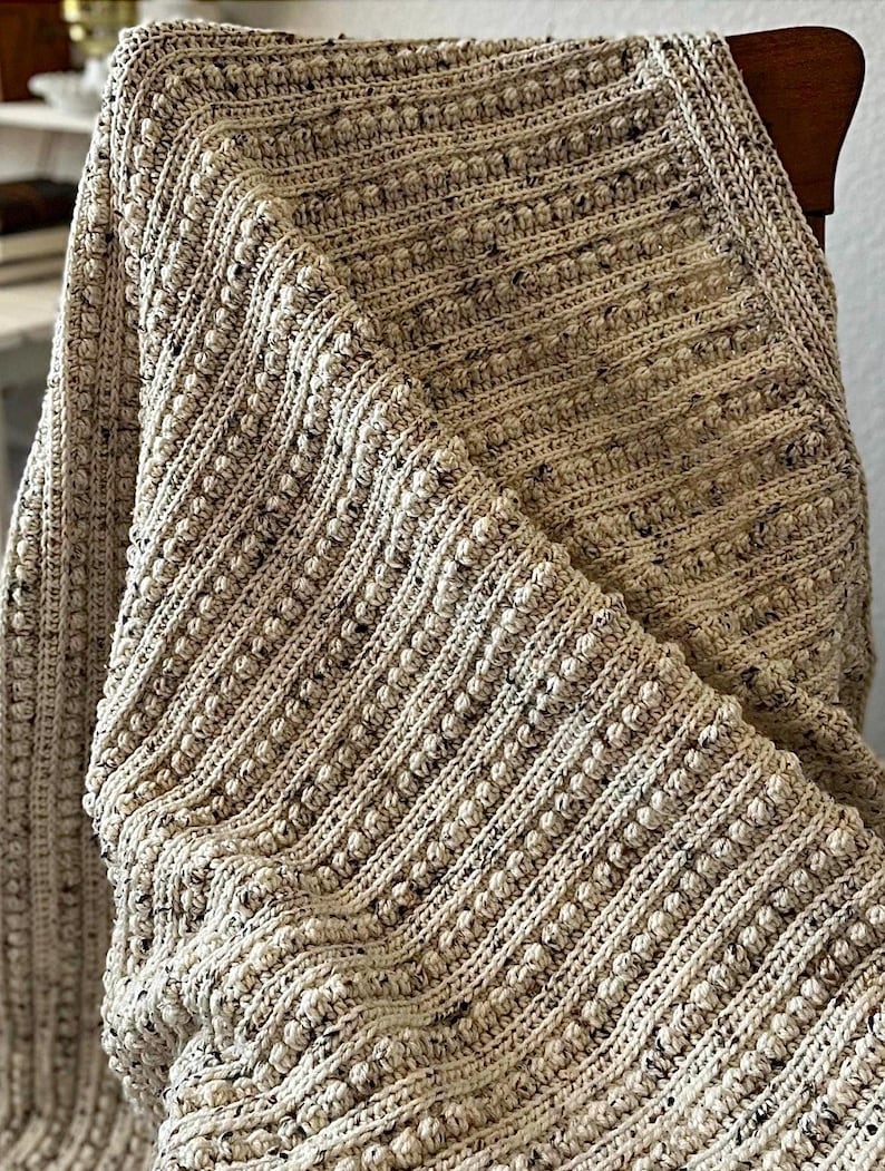 Braided Texture Blanket Crochet Pattern