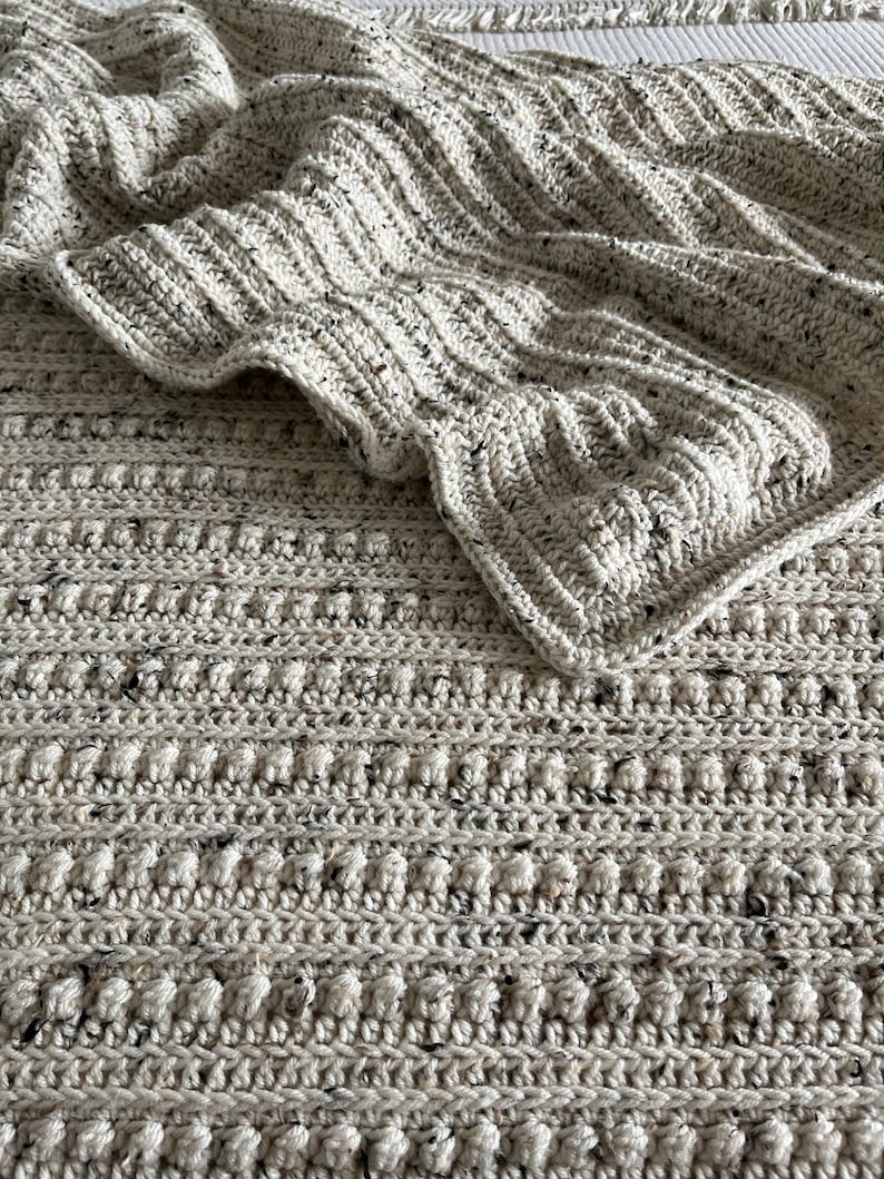 Braided Texture Blanket Crochet Pattern
