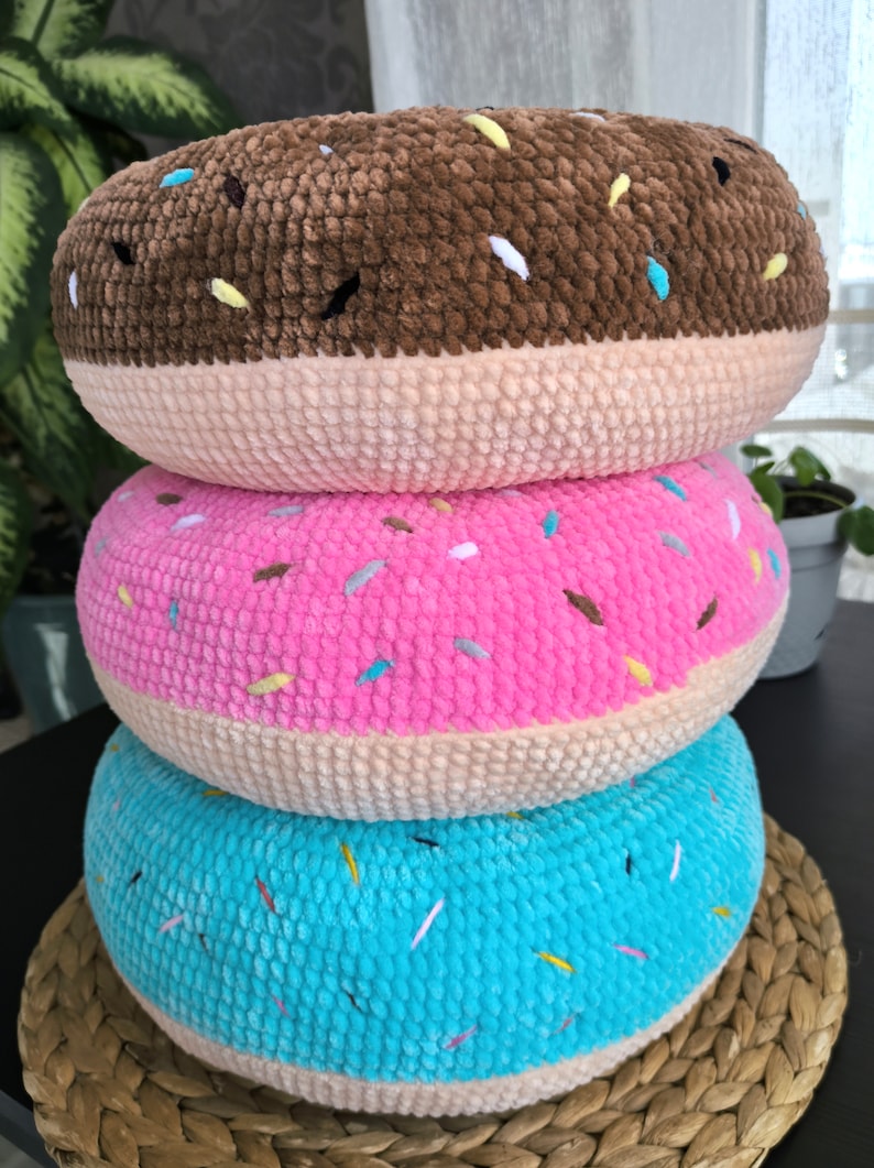 Donut Pillow Crochet Pattern