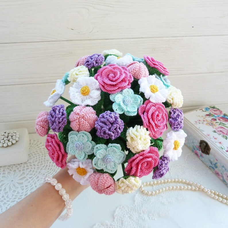 Bouquet Flower Crochet PATTERN