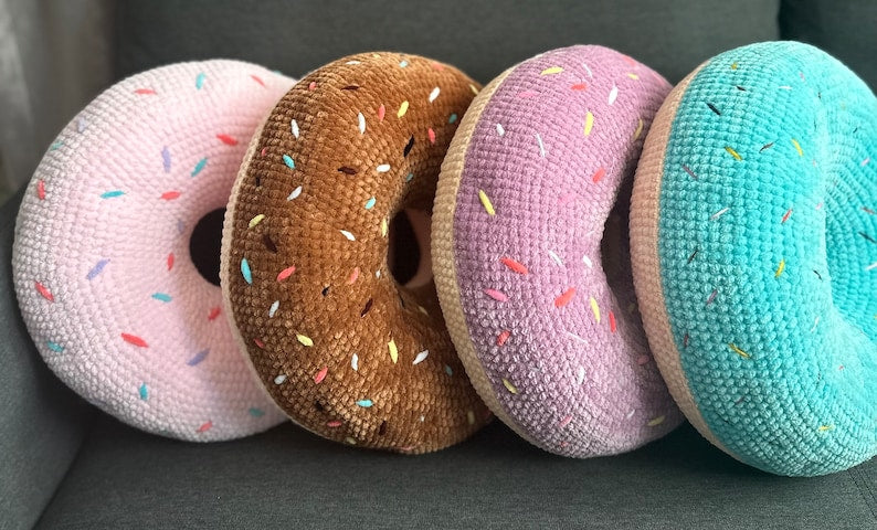 Donut Pillow Crochet Pattern