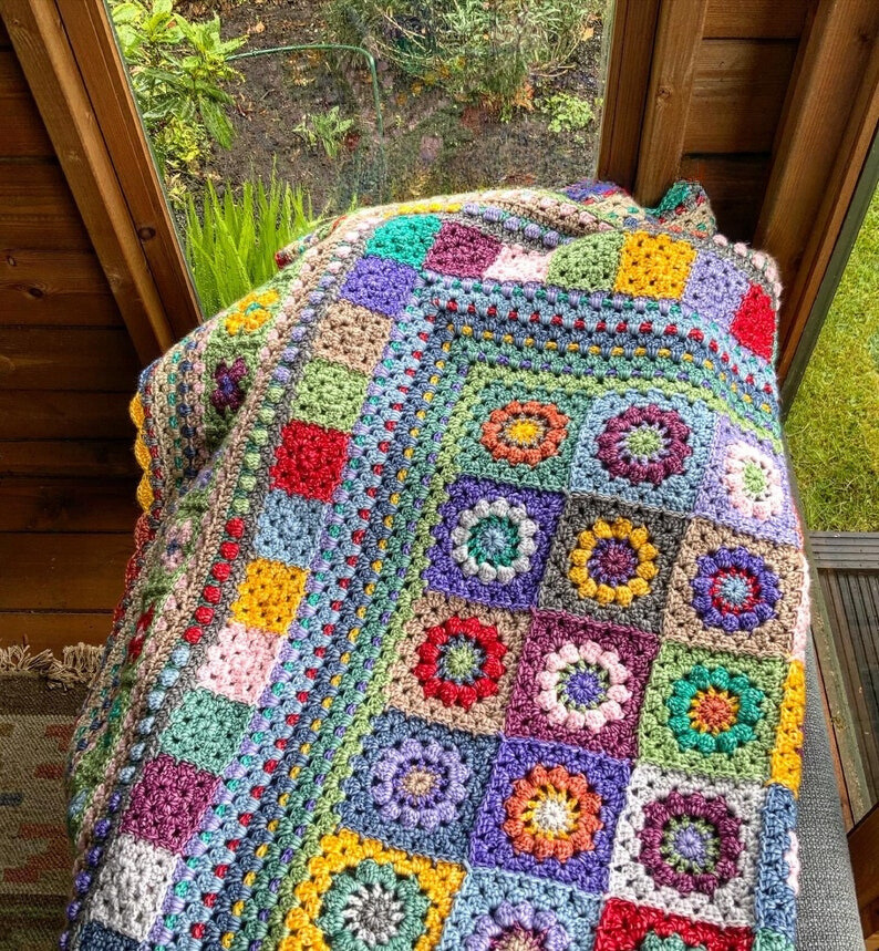 Garden Treasures Blanket Crochet Pattern