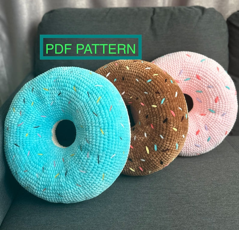 Donut Pillow Crochet Pattern