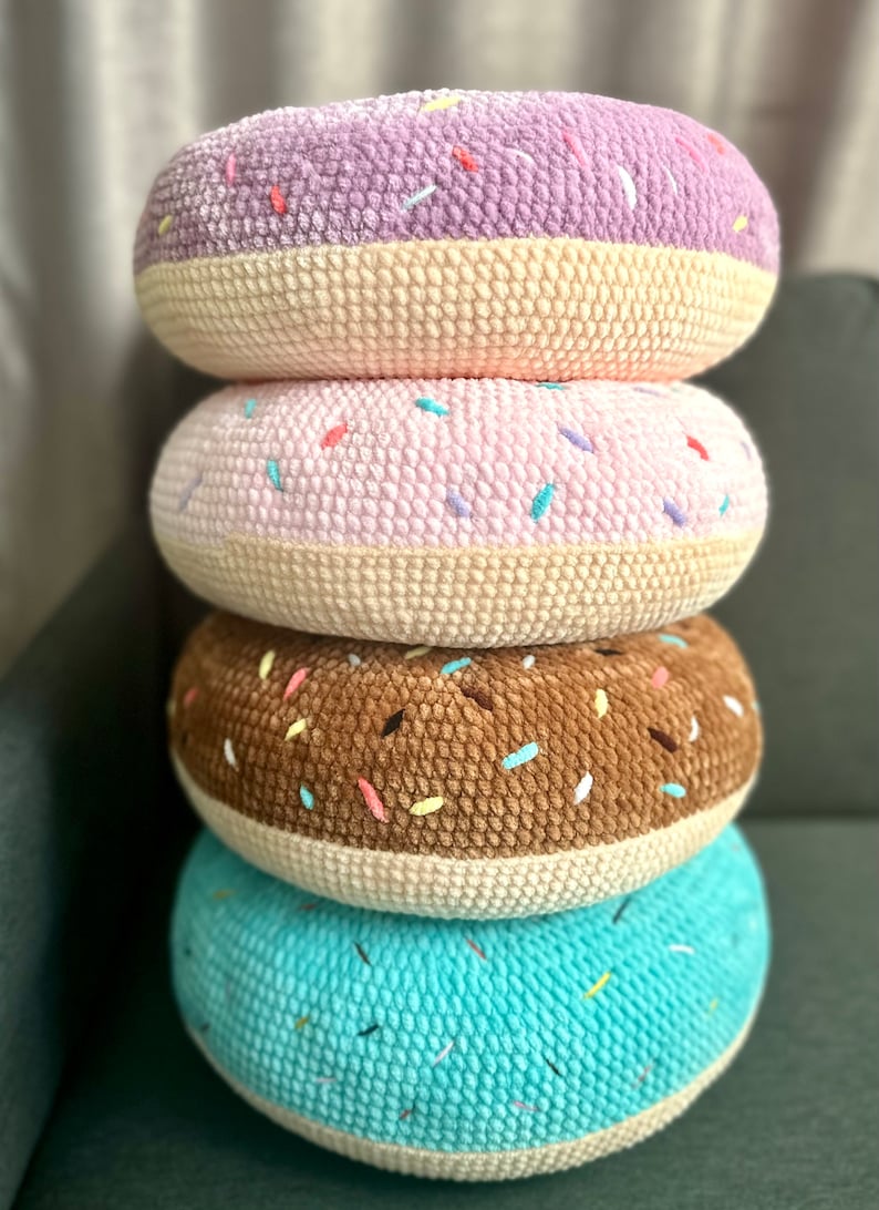 Donut Pillow Crochet Pattern