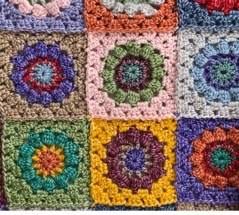 Garden Treasures Blanket Crochet Pattern