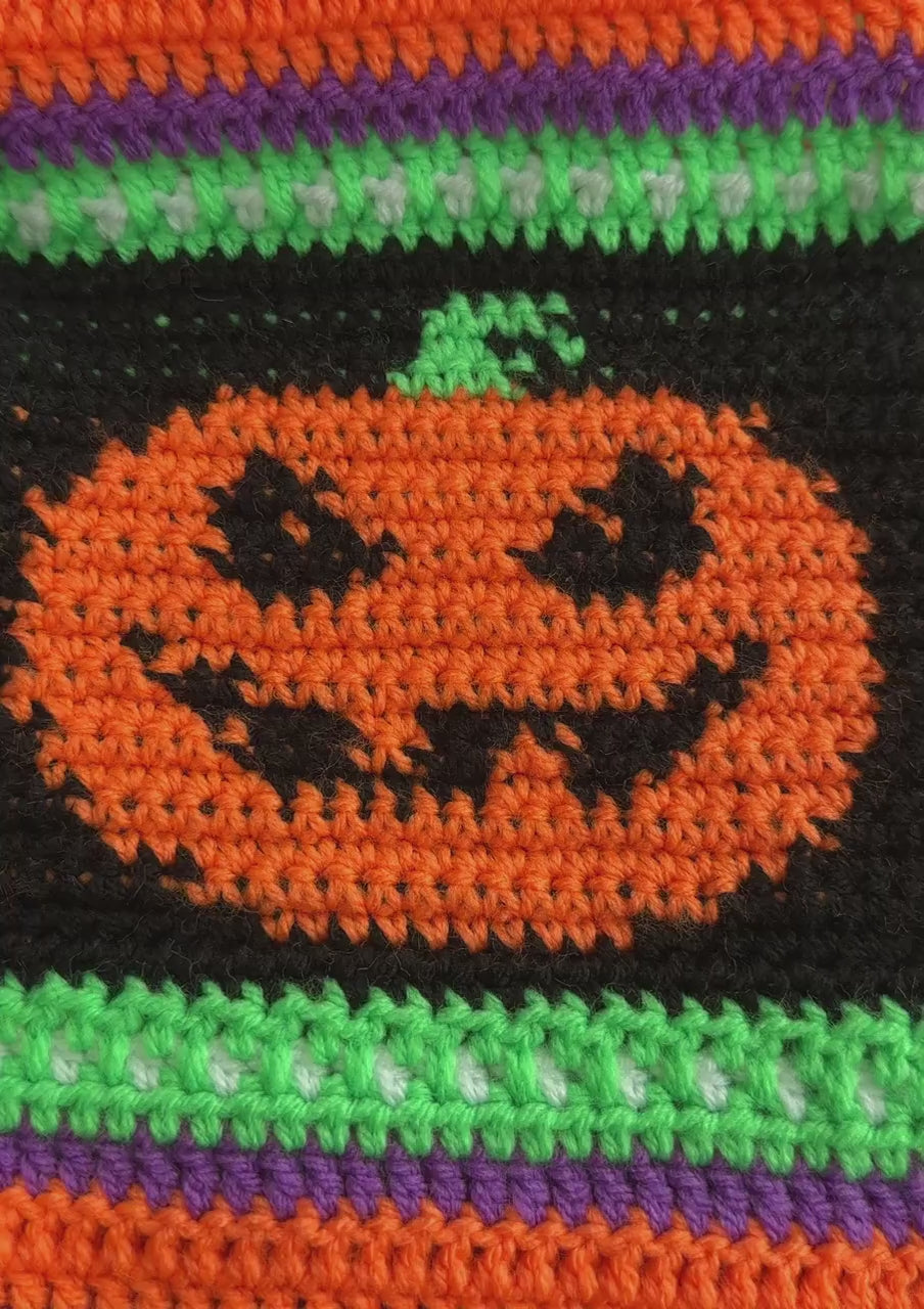 Halloween Blanket Crochet Pattern